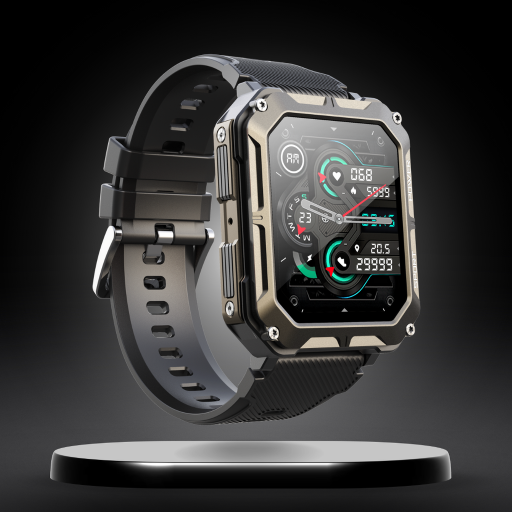 Unzerstörbare multifunktionale Smartwatch für iPhone und Android – Fortschrittliche Technologie