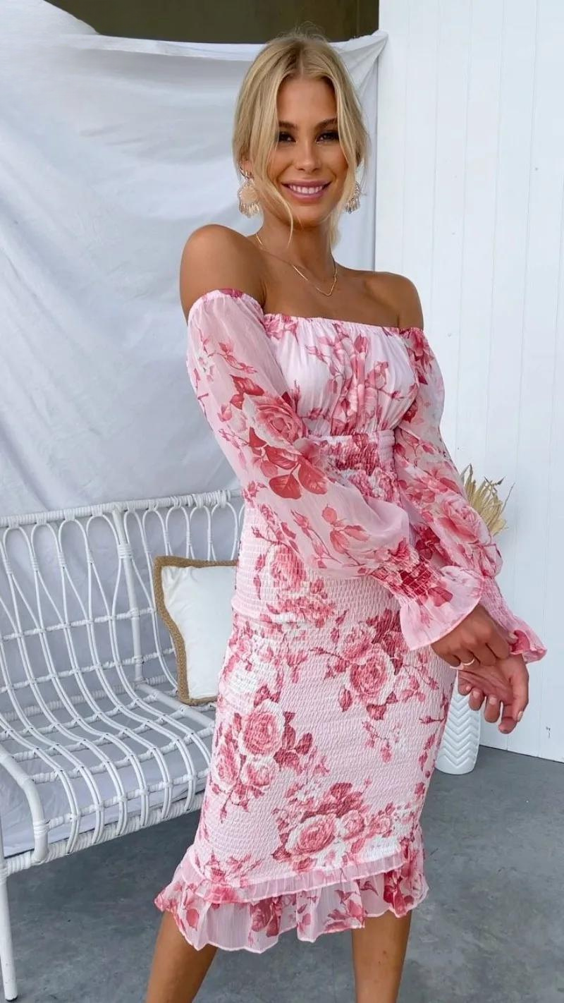 Dahlia | Elegantes Midi-Kleid