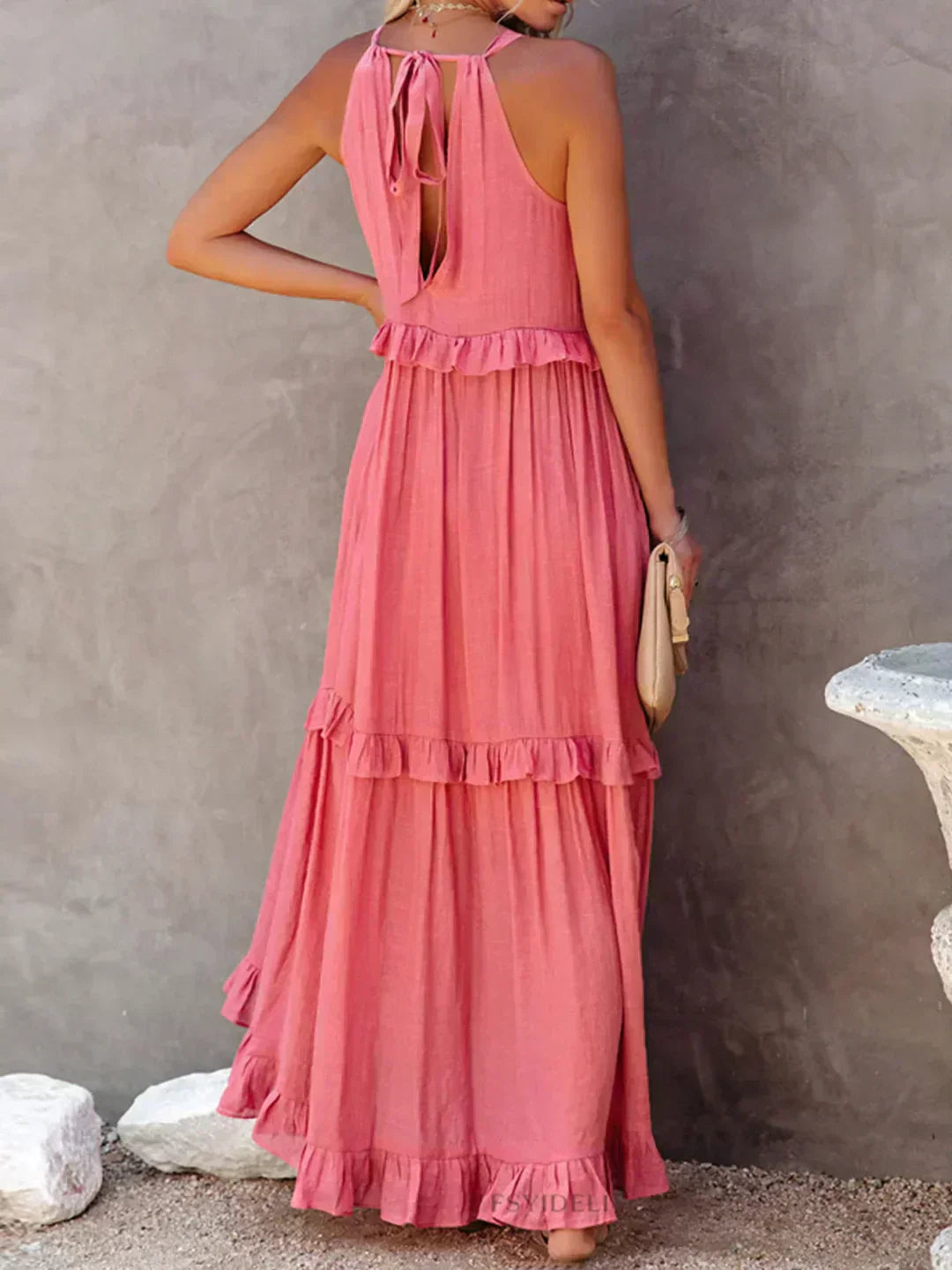 Landry - Schickes ärmelloses Kleid mit Rüschendetails