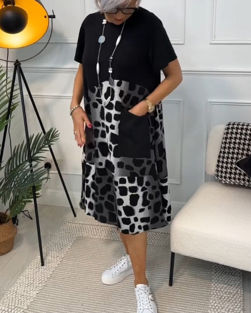Lina | Elegantes Sommerkleid mit Rundhalsausschnitt