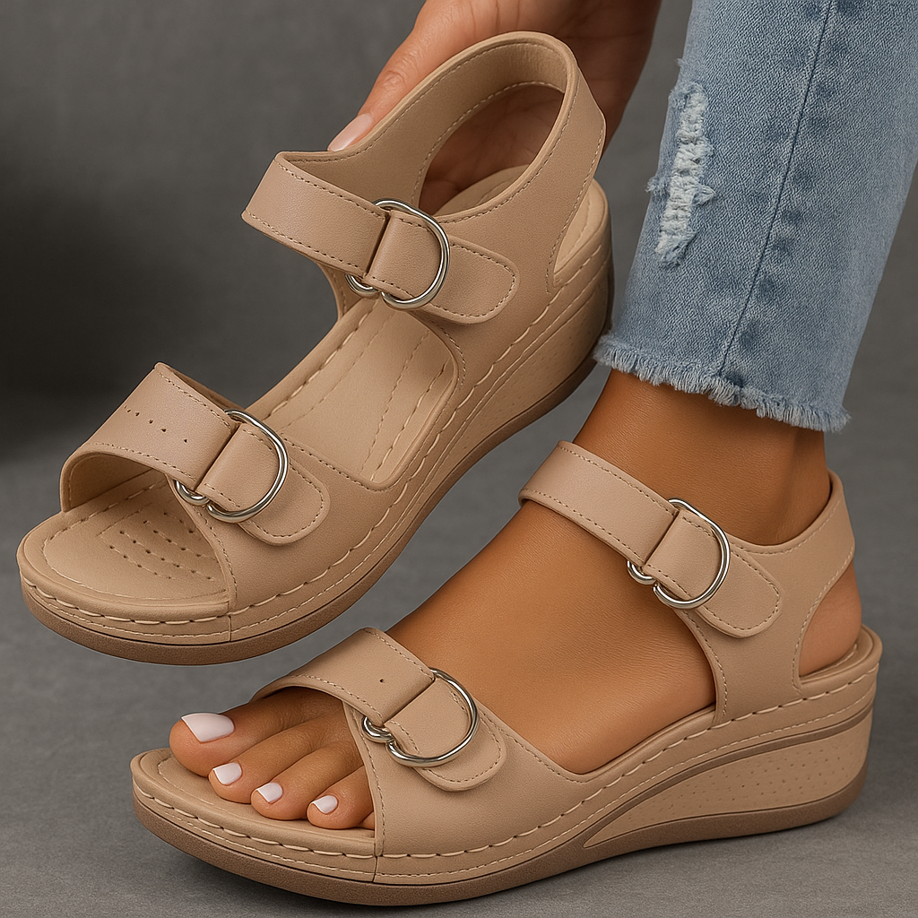 ELLA Keilsandalen – Halt und Komfort für Ihre Füße – Orthopädisches Premium-Design 2025
