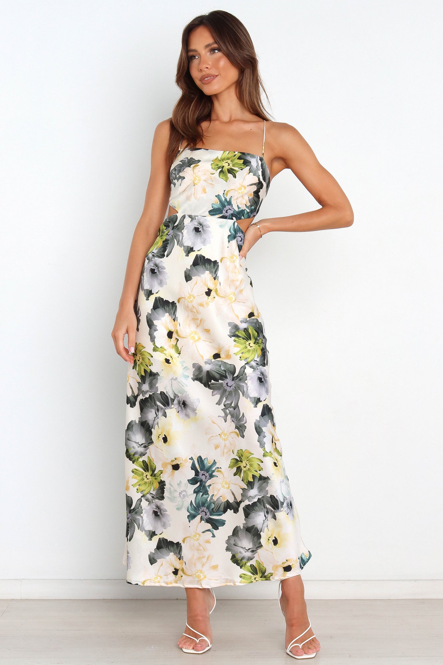 Jayne | Elegantes Maxikleid mit Blumenmuster