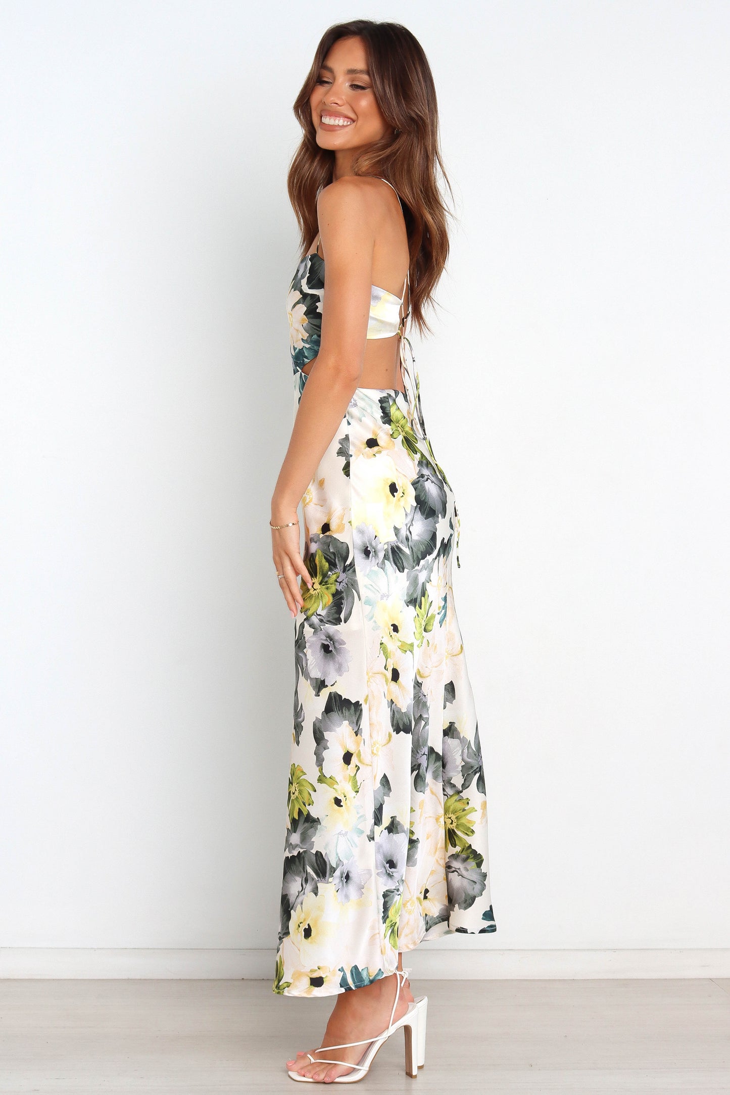 Jayne | Elegantes Maxikleid mit Blumenmuster