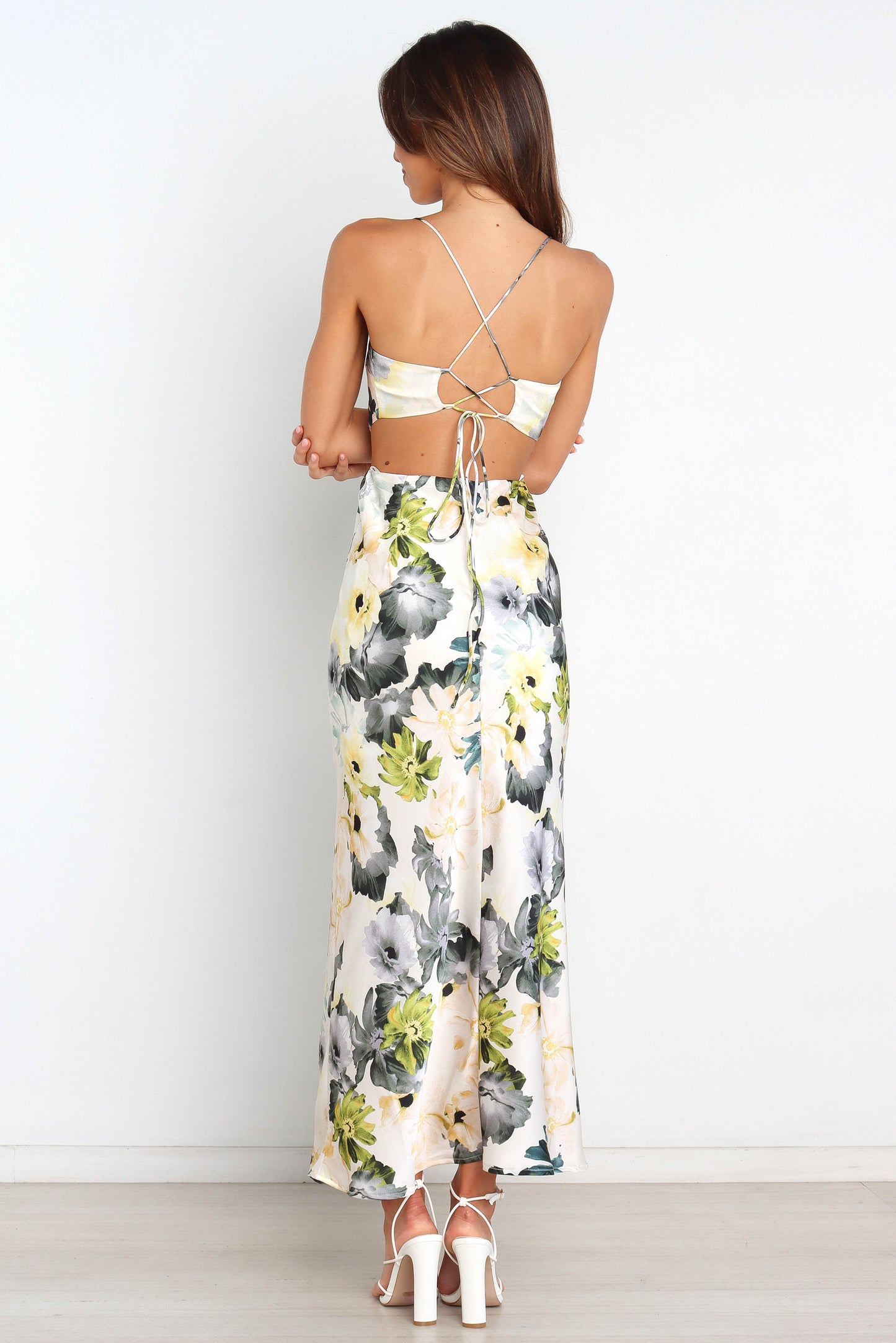 Jayne | Elegantes Maxikleid mit Blumenmuster