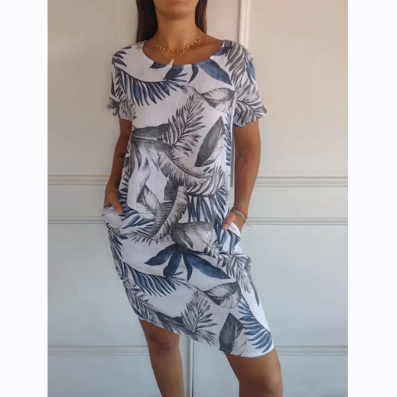 Elle - Kleid mit Rundhalsausschnitt