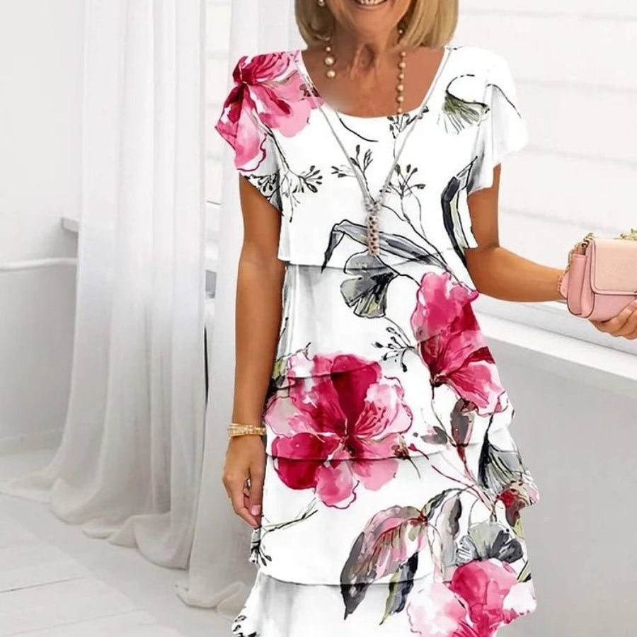 Lyra - Anmutiges Blumendesign Kleid