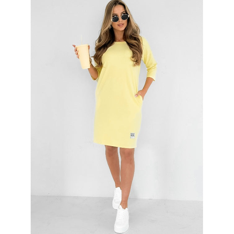 Mira | Elegantes Kleid mit 3/4-Ärmeln und Taschen
