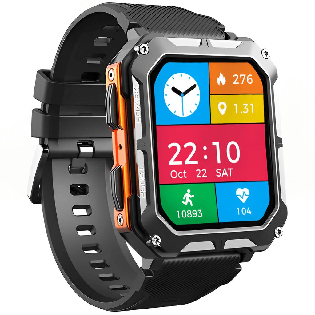 Unzerstörbare multifunktionale Smartwatch für iPhone und Android – Fortschrittliche Technologie