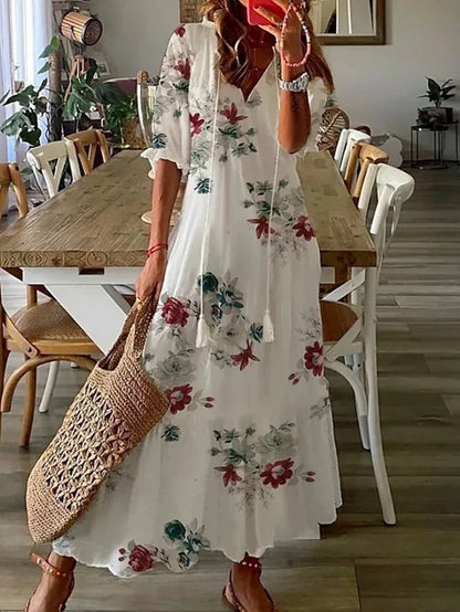 Dianna - Boho Kleid mit Bauchbedeckung