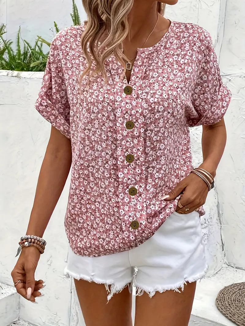 Verna | Elegante Bluse mit floralem Muster
