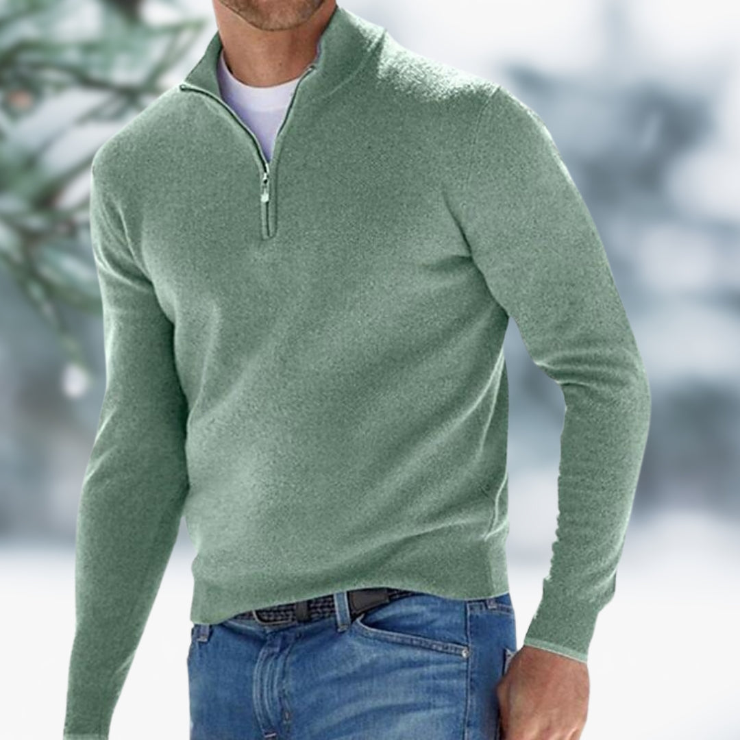 Matteo™ | Pullover mit Stilvollem Reißverschluss
