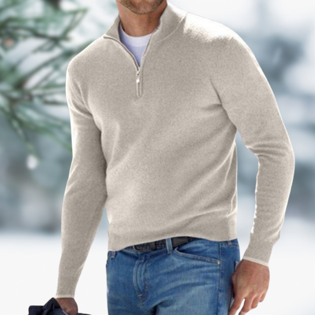 Matteo™ | Pullover mit Stilvollem Reißverschluss