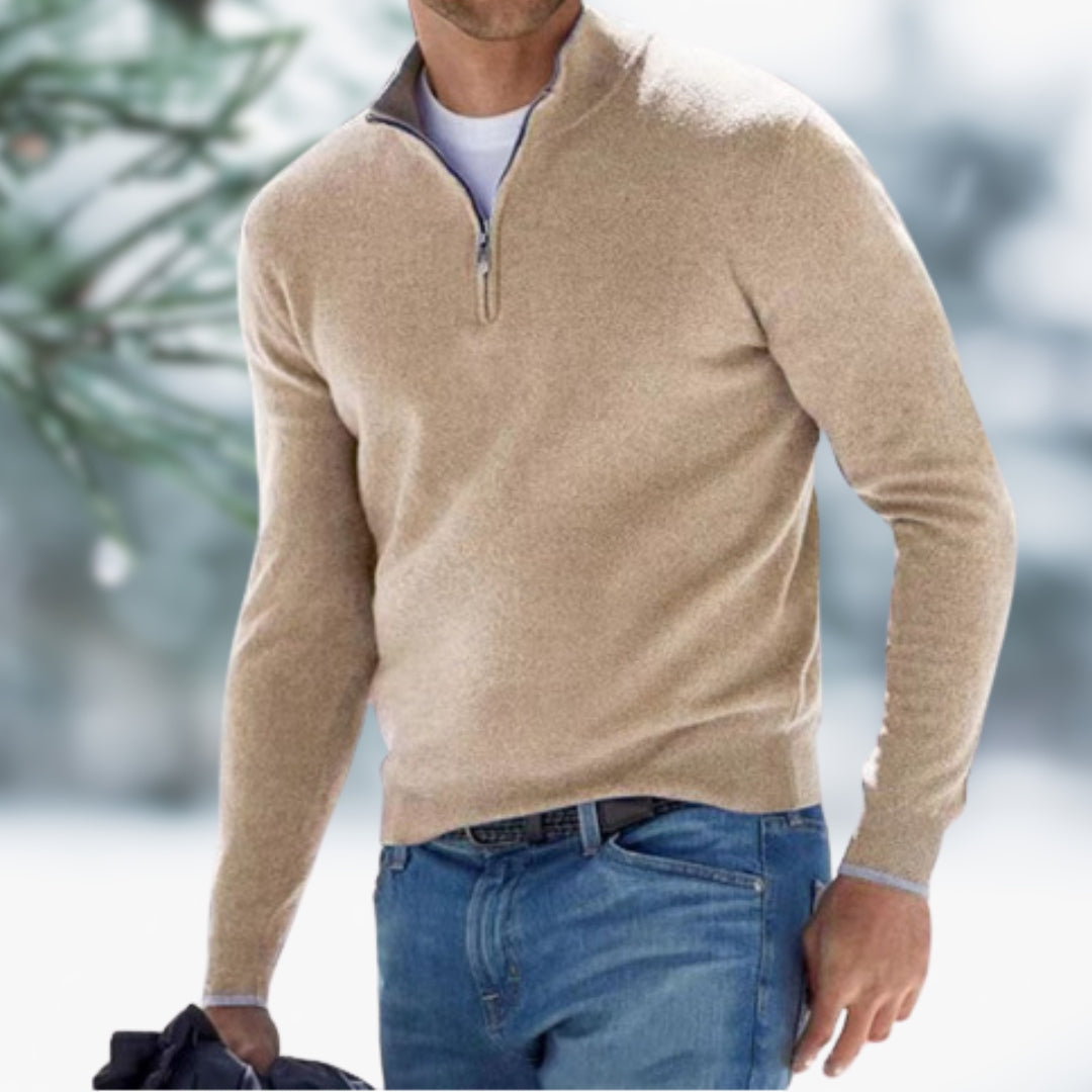 Matteo™ | Pullover mit Stilvollem Reißverschluss