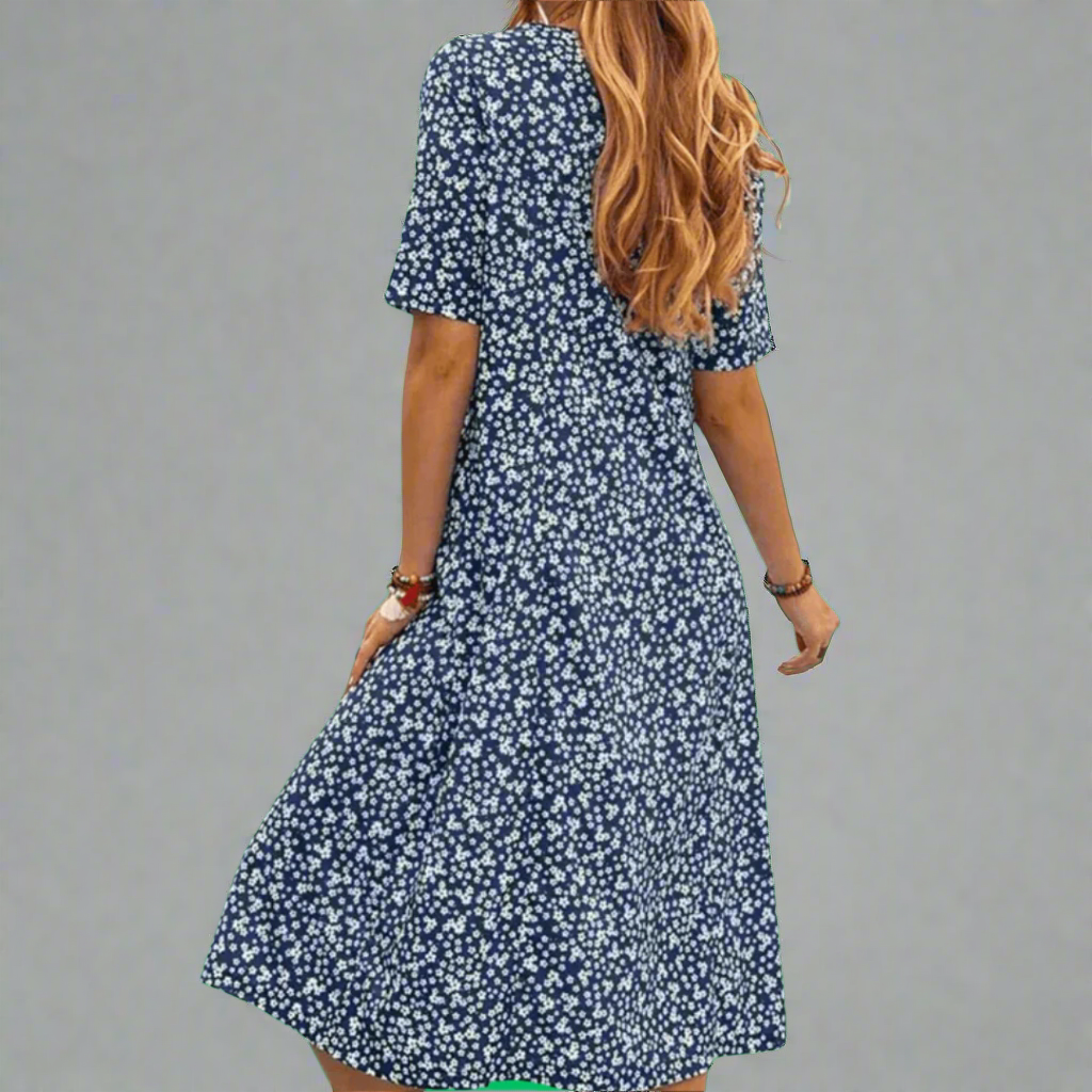 Paula | Elegantes Blumenkleid aus Premiumstoff