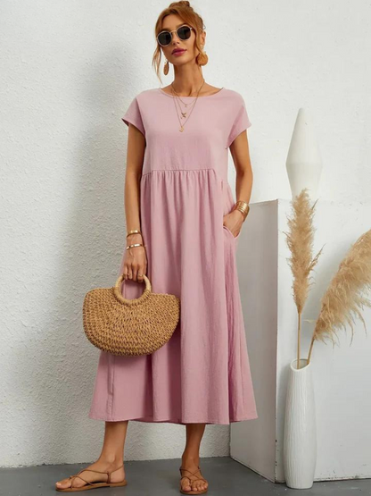 Ruby | Elegantes Kleid aus Baumwolle und Leinen 

Jennifer | Elegantes Kleid aus Baumwolle und Leinen