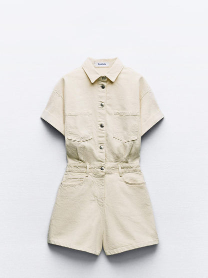 Denim | Overall mit Manschetten