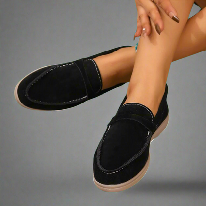 Evelien | Elegantes Suede-Mokassin