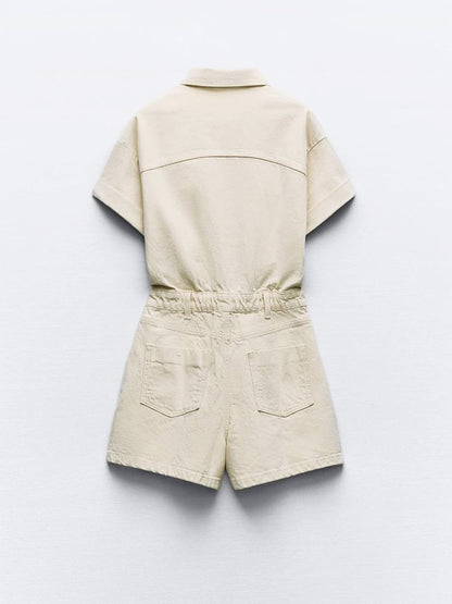 Denim | Overall mit Manschetten