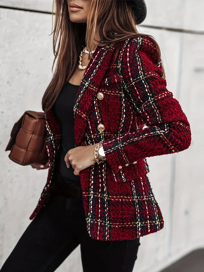 Agnes™ | Eleganter Plaid-Blazer