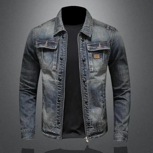 WALTER | Klassische Stonewash-Denimjacke mit zeitlosem Flair