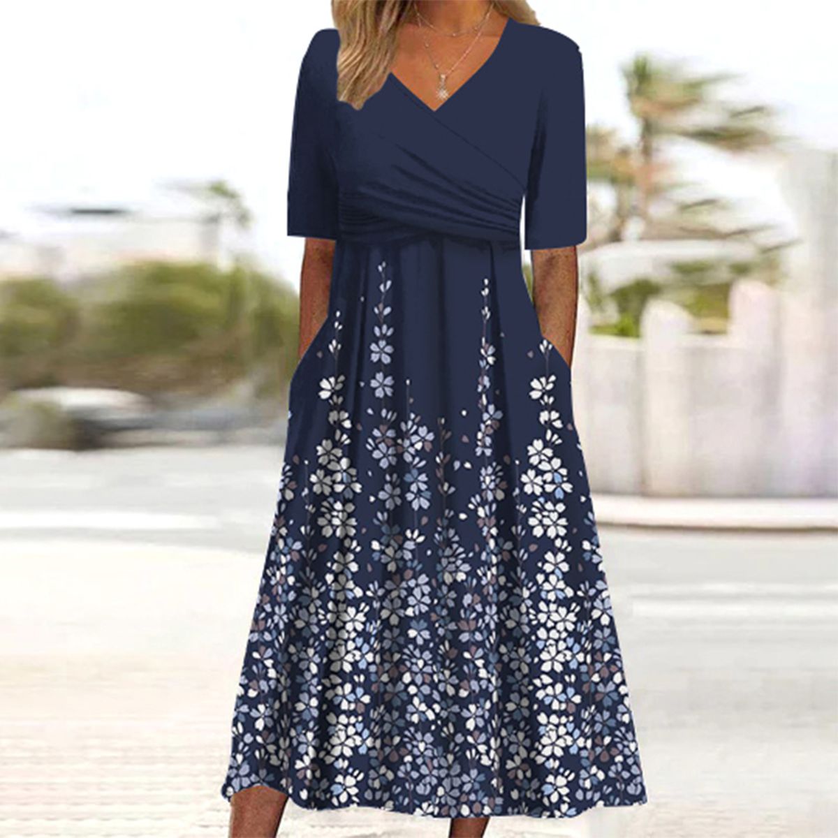 Susannah | Elegantes Maxikleid mit Blumenmuster