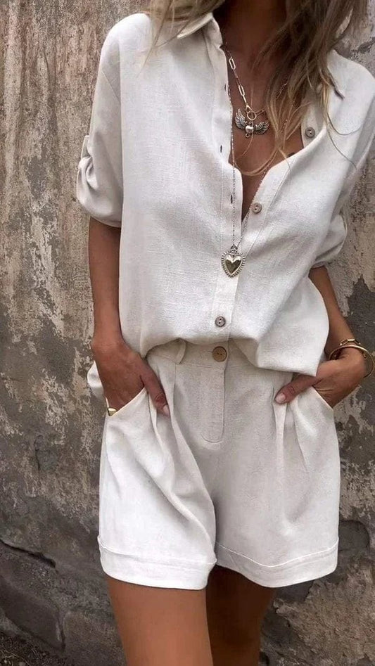 Auriana | Luxe Breeze Leinen Set
