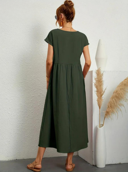 Ruby | Elegantes Kleid aus Baumwolle und Leinen 

Jennifer | Elegantes Kleid aus Baumwolle und Leinen