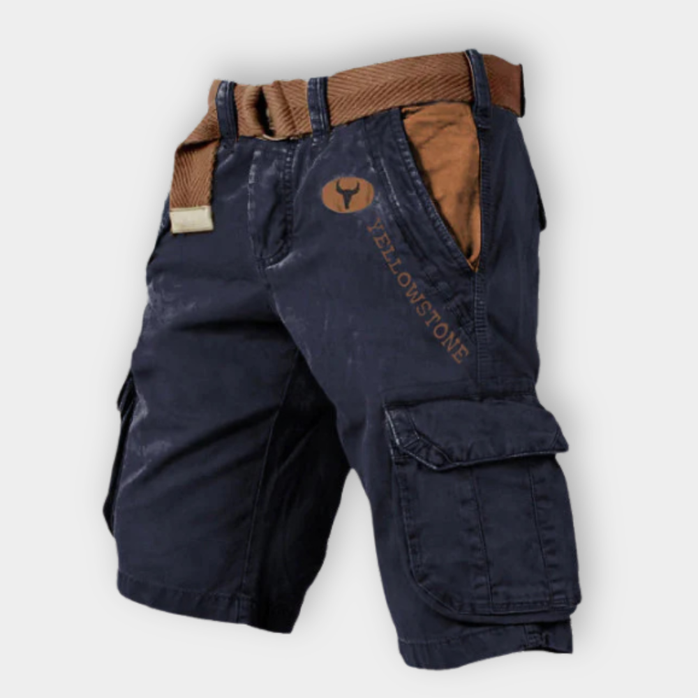 LANDO | Explorer Cargo Shorts" 

If you would like to maintain the same format as "Jennifer | Elegant Dress," it could be translated as:

"LANDO | Explorer Cargo-Shorts