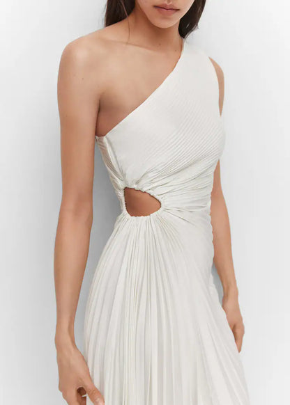 Sylviana | Elegantes Midikleid mit einer Schulter