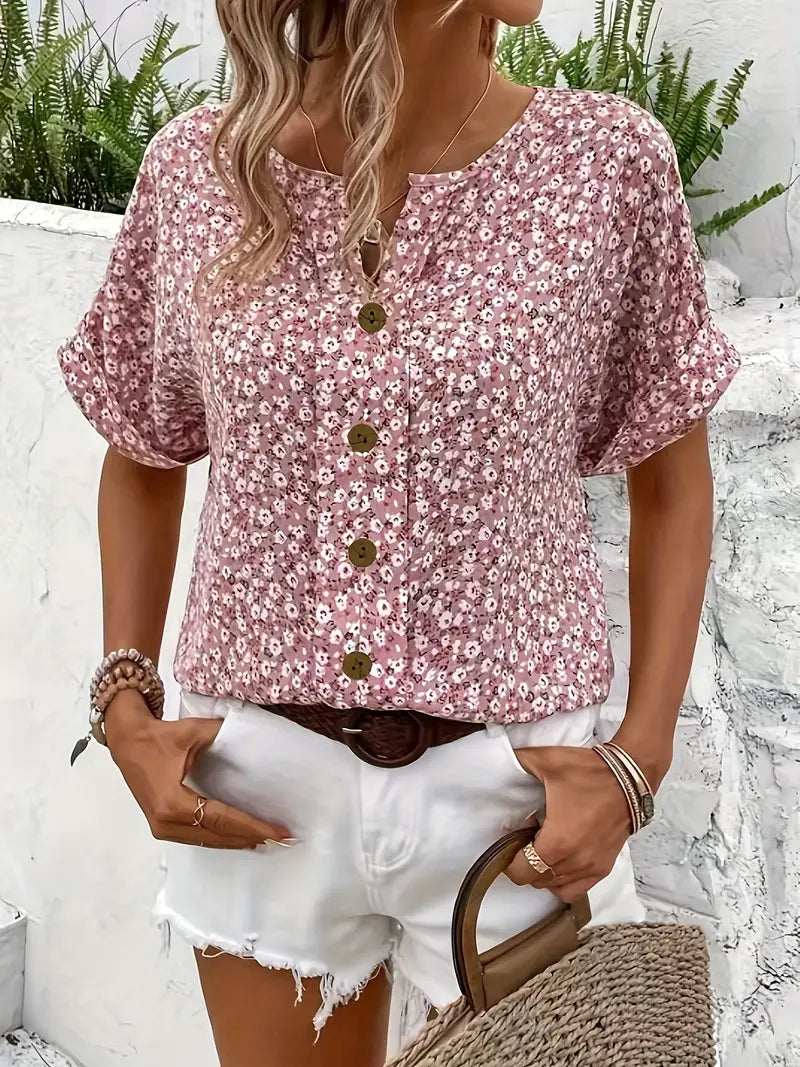 Verna | Elegante Bluse mit floralem Muster