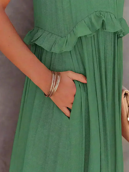 Landry - Schickes ärmelloses Kleid mit Rüschendetails