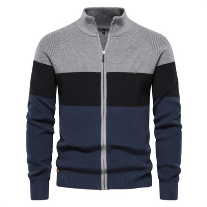 Jack Washington Baumwoll-Cardigan mit Reißverschluss