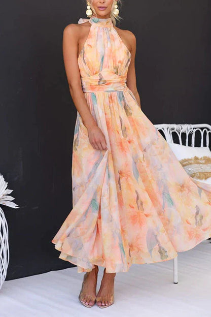 Sari™ | Elegantes Kleid im Aquarellstil