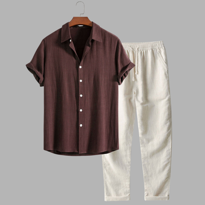 MARCUS | Elegantes Leinen-Sommer-Set für Stil und Komfort