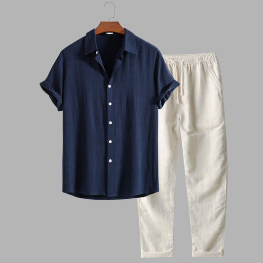 MARCUS | Elegantes Leinen-Sommer-Set für Stil und Komfort