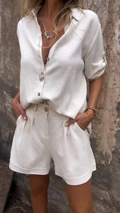 Auriana | Luxe Breeze Leinen Set