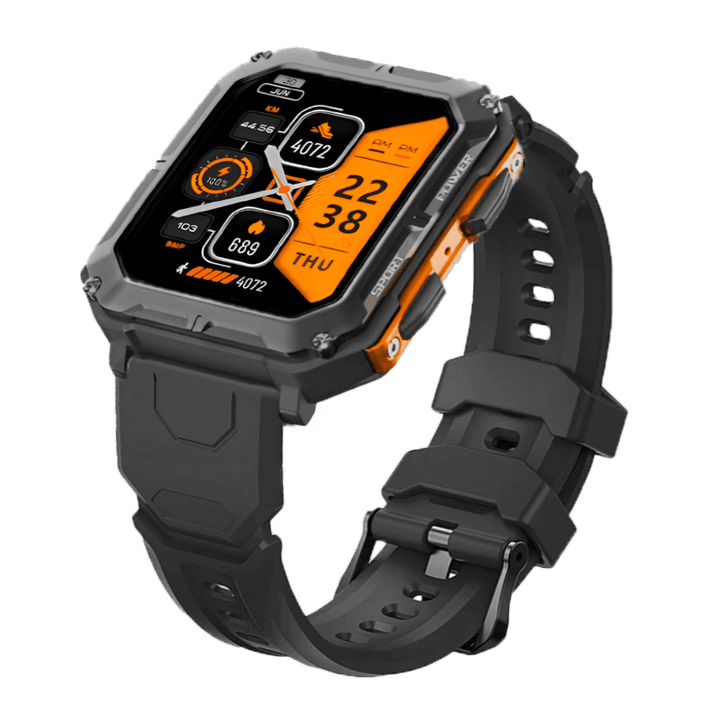 Unzerstörbare multifunktionale Smartwatch für iPhone und Android – Fortschrittliche Technologie