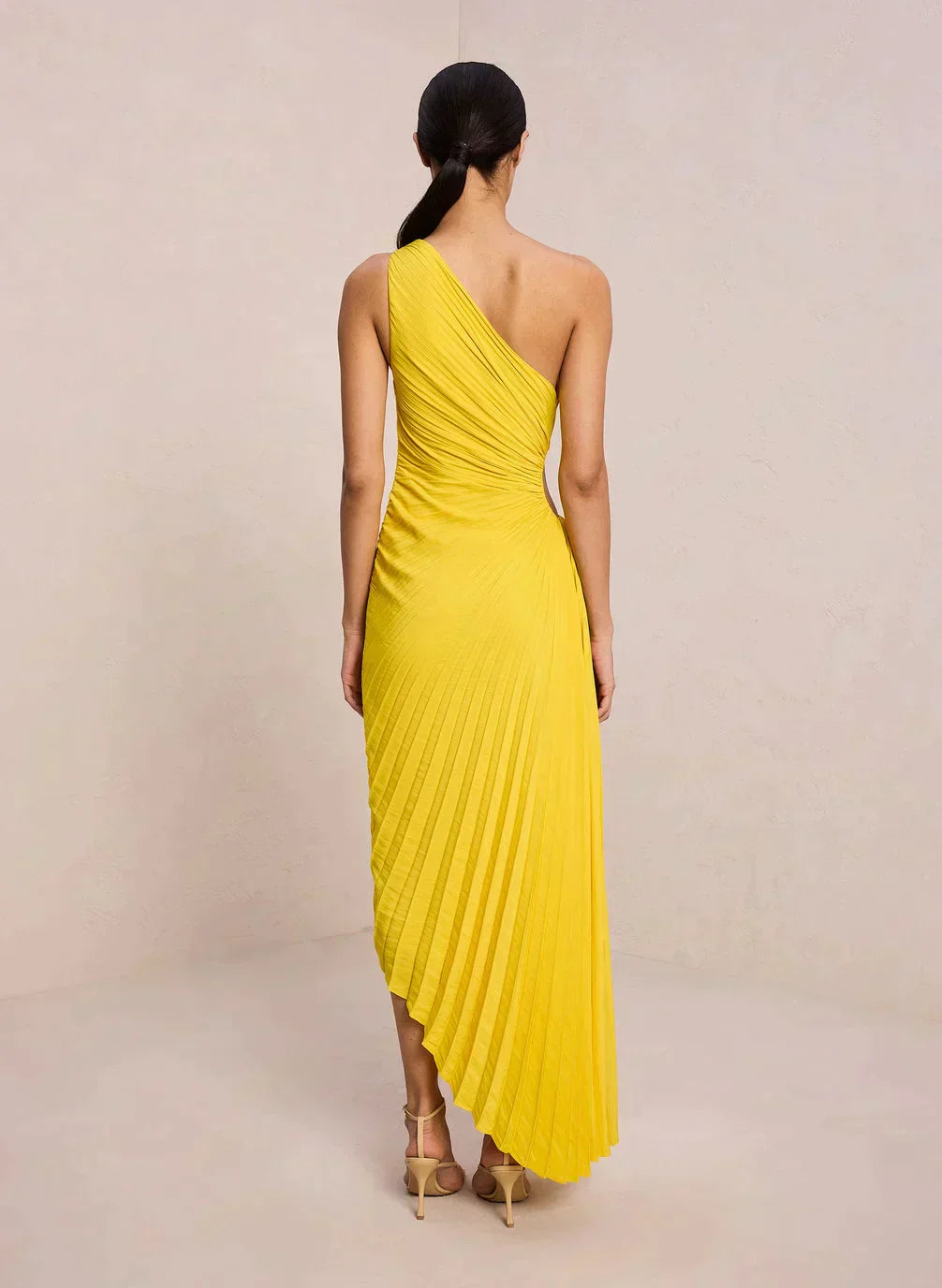 Sylviana | Elegantes Midikleid mit einer Schulter