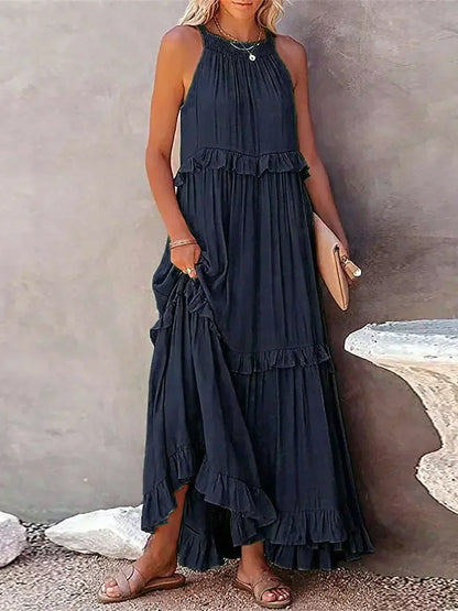 Landry - Schickes ärmelloses Kleid mit Rüschendetails