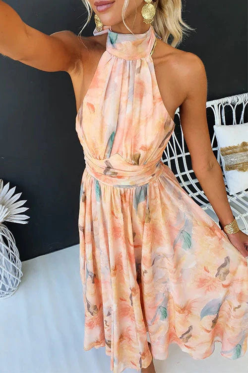 Sari™ | Elegantes Kleid im Aquarellstil