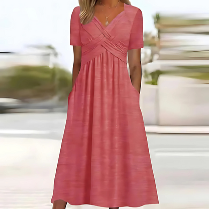 Leila - Elegantes Kleid mit Bauchbedeckung