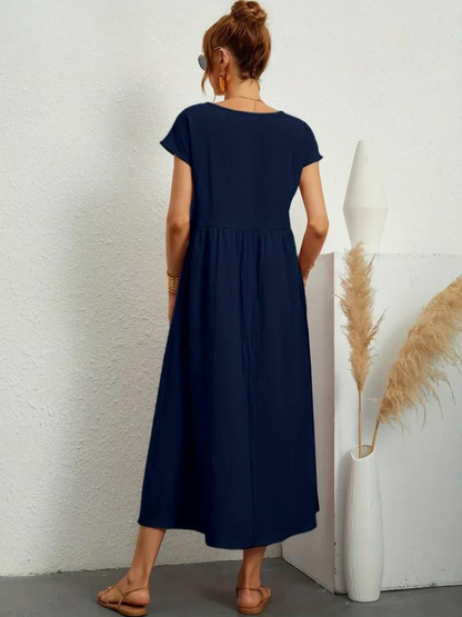 Ruby | Elegantes Kleid aus Baumwolle und Leinen 

Jennifer | Elegantes Kleid aus Baumwolle und Leinen