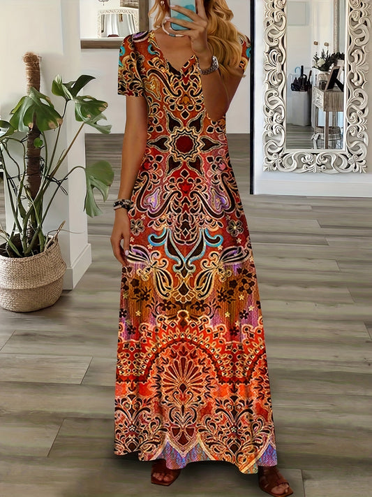 Daisy - Vintage V-Ausschnitt Kleid
