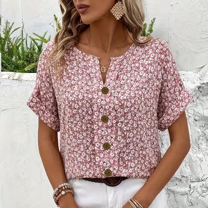Verna | Elegante Bluse mit floralem Muster