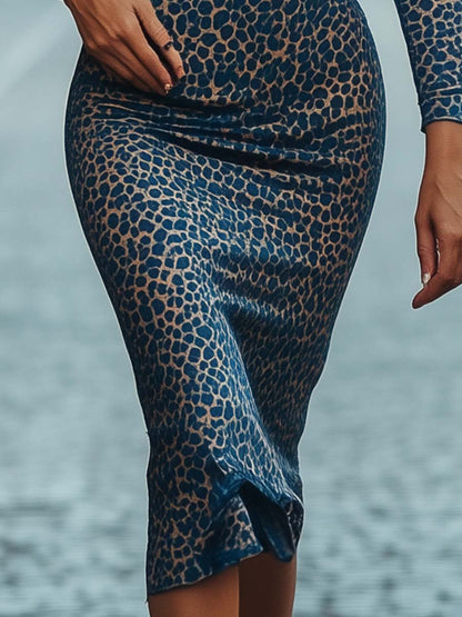 GRETA | Elegantes Kleid mit Leopardenmuster
