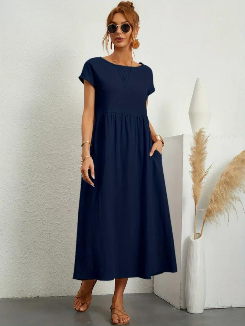 Ruby | Elegantes Kleid aus Baumwolle und Leinen 

Jennifer | Elegantes Kleid aus Baumwolle und Leinen