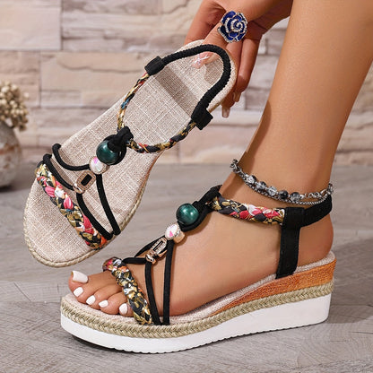 Rita | Elegante Keilsandalen