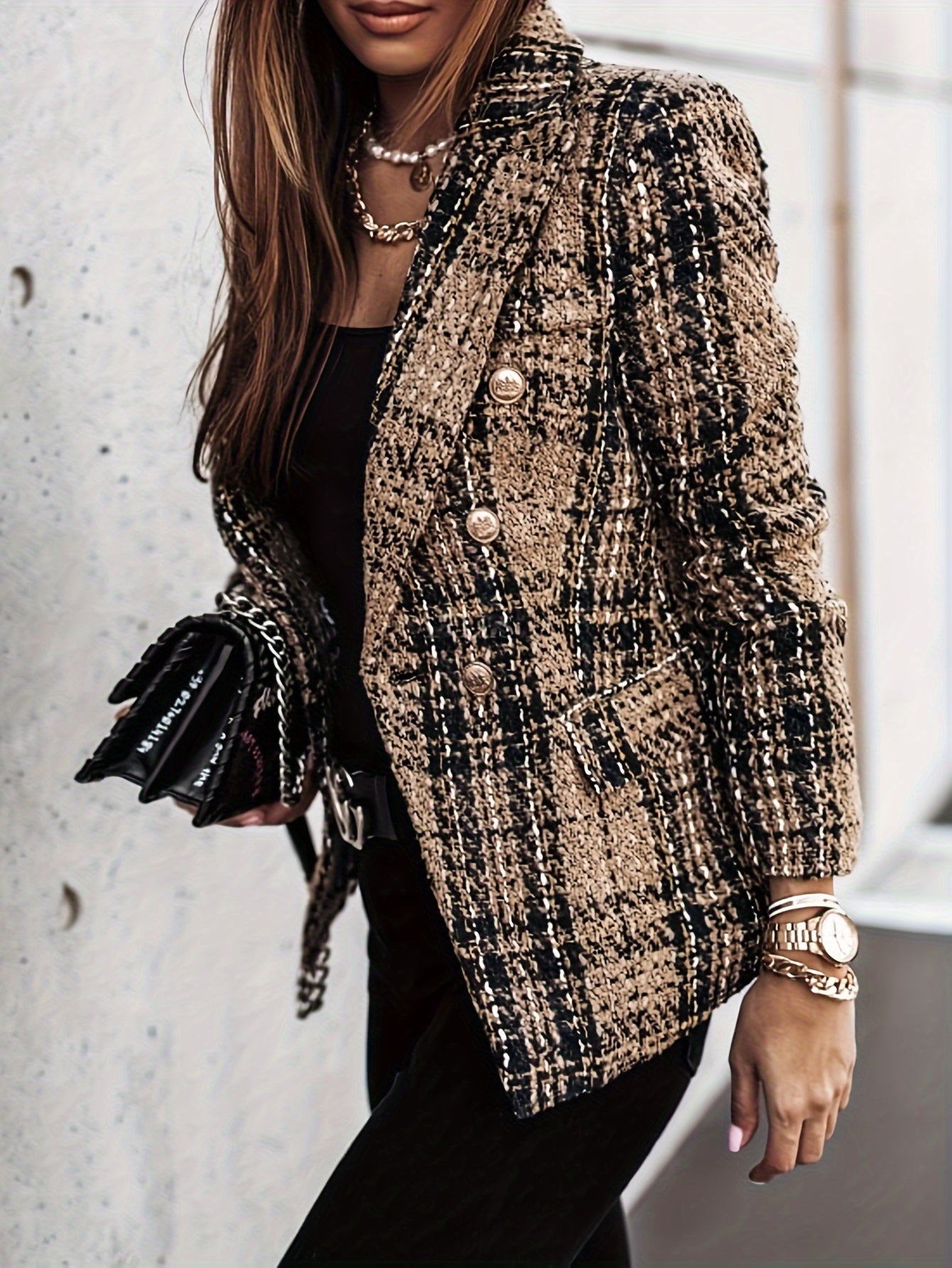 Agnes™ | Eleganter Plaid-Blazer