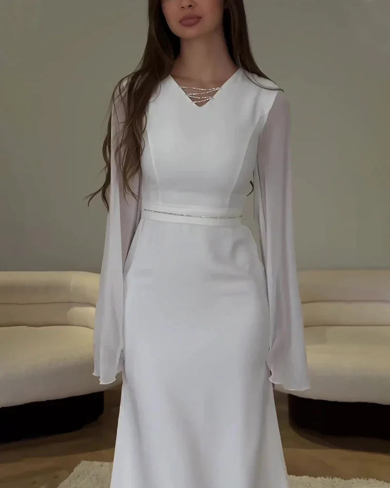 Clara | V-Ausschnitt Kleid