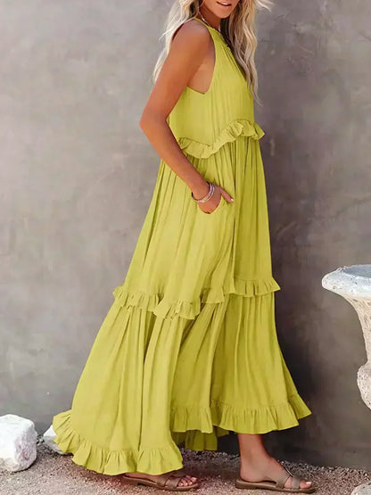 Landry - Schickes ärmelloses Kleid mit Rüschendetails